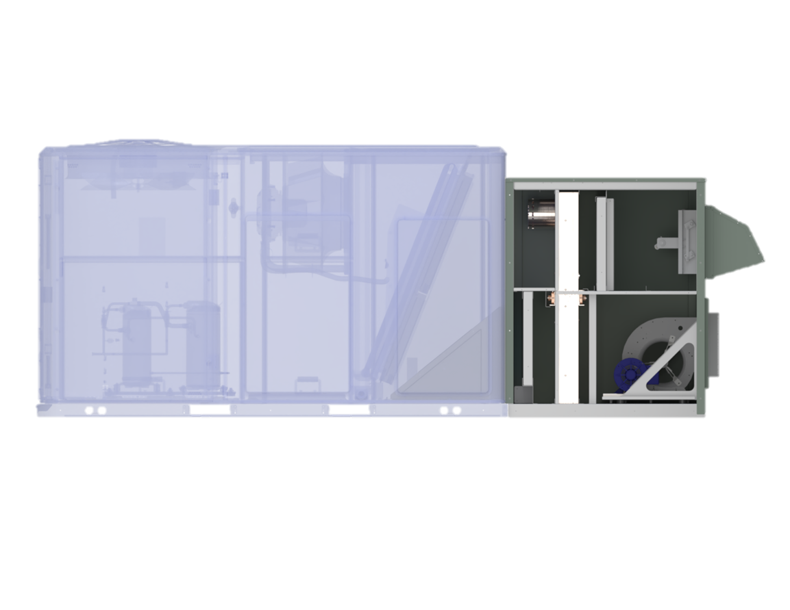 Integrated ERV HVAC Module